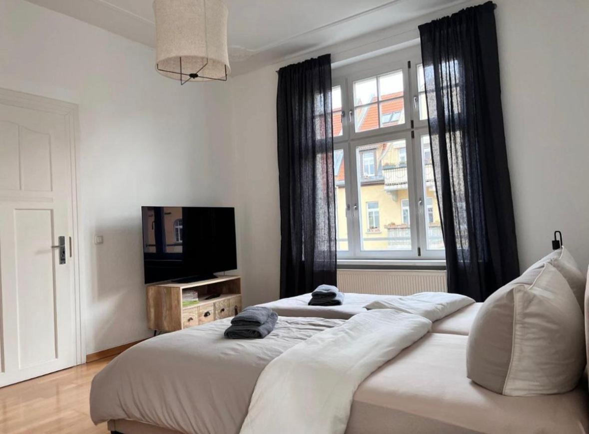 Feine Apartments In Der Suedstadt Von Erfurt Mit Kostenlosen Stellplatz & Flasche Wein Zur Begruessung מראה חיצוני תמונה